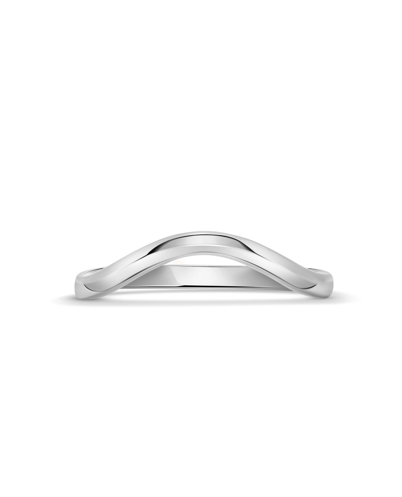 1.9MM Contour Stacking Ring | White gold