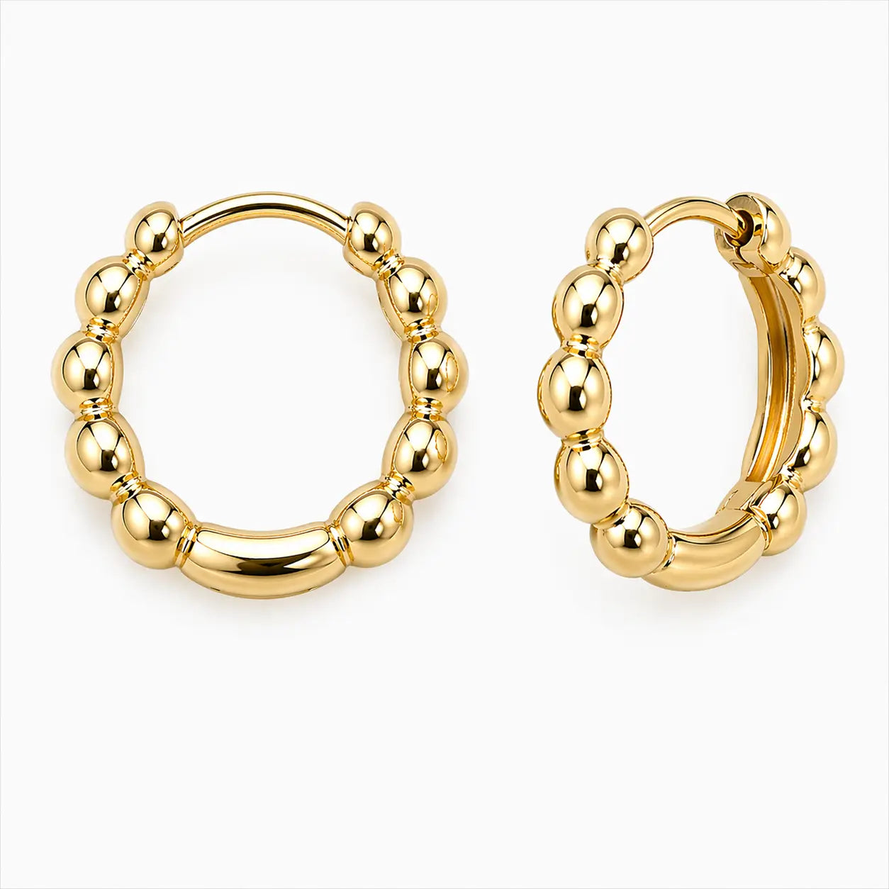 14mm Hoop Earrings | 10kt Yellow Gold