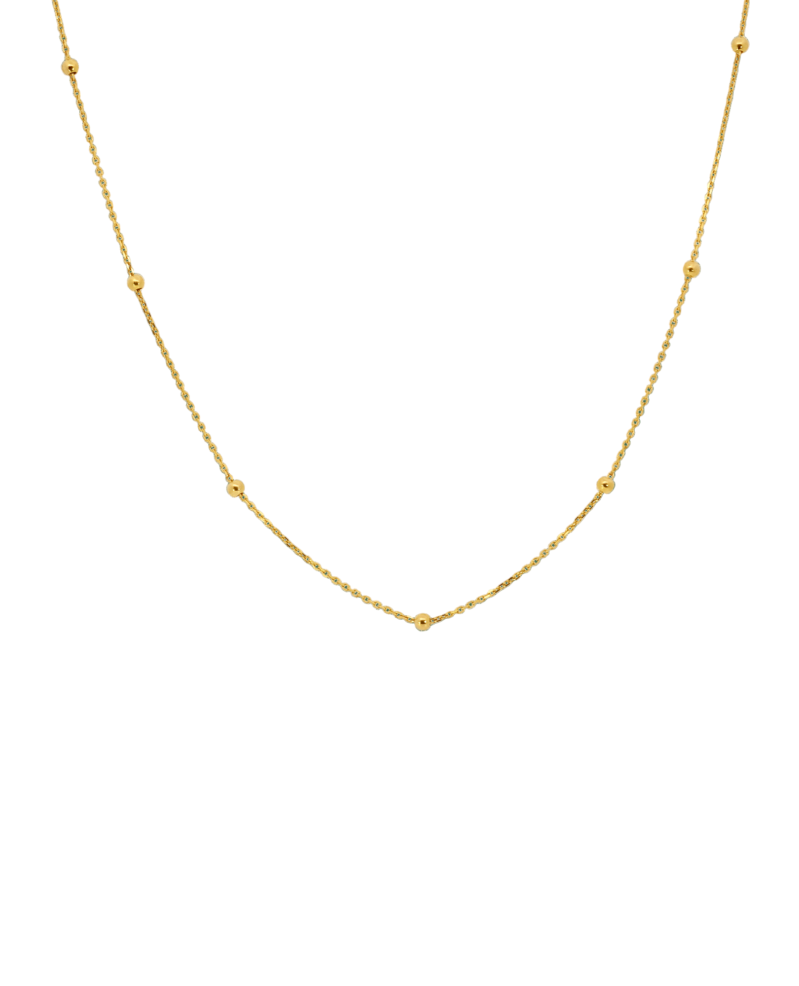 16-17" Sierra Beaded Choker Necklace | 10kt Yellow Gold
