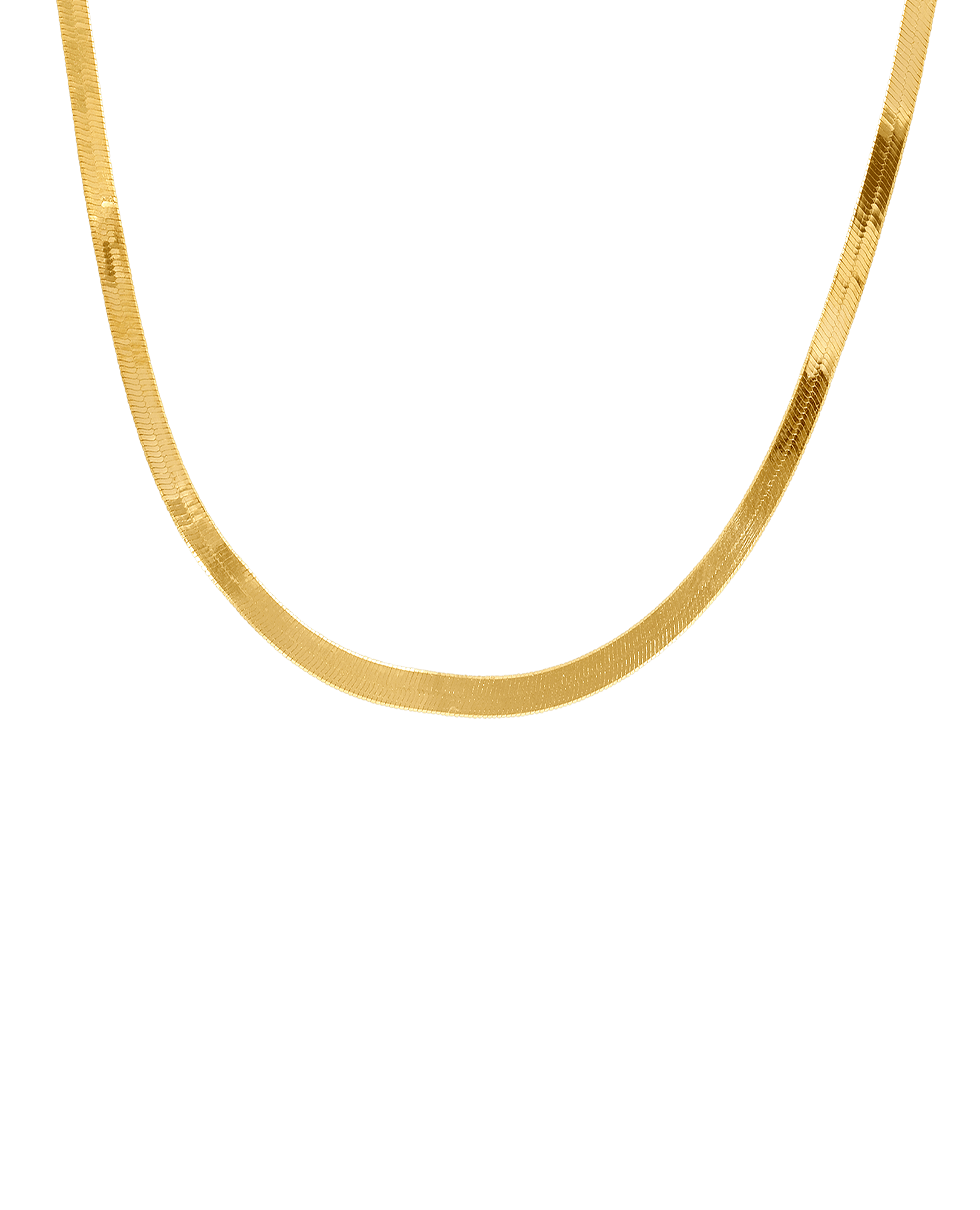 16-18" 5MM Herringbone chain | 10kt Yellow Gold