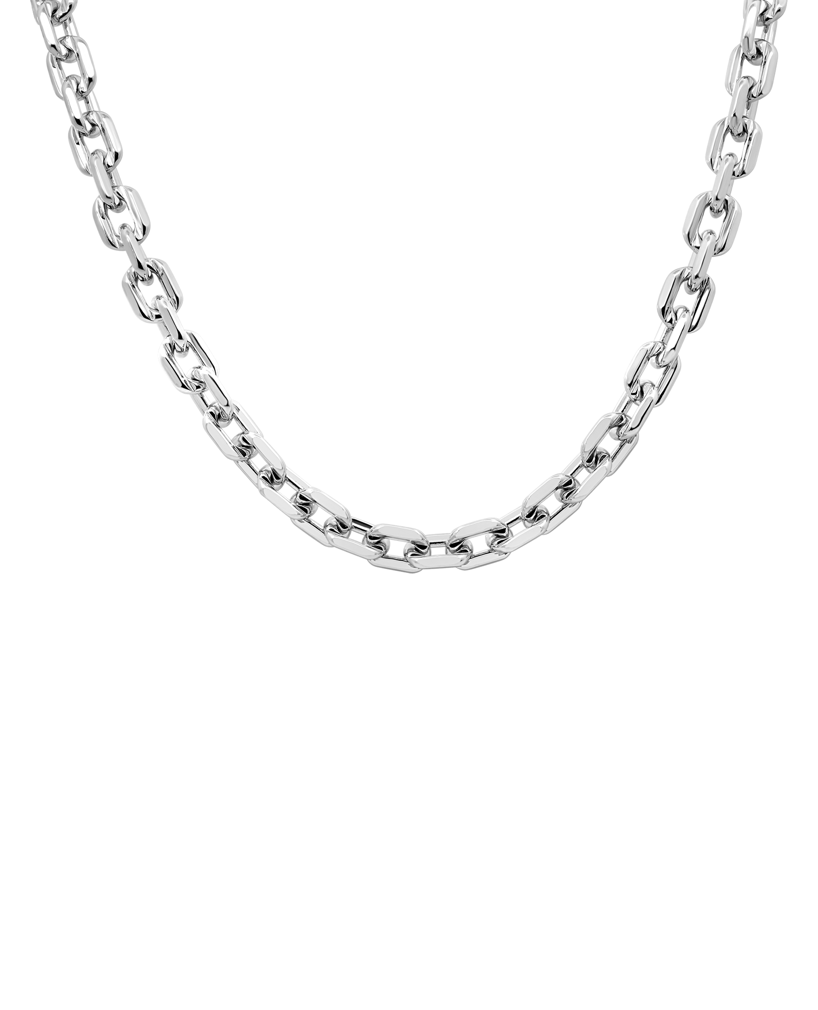 17" 6MM Rolo Toggle chain | Silver