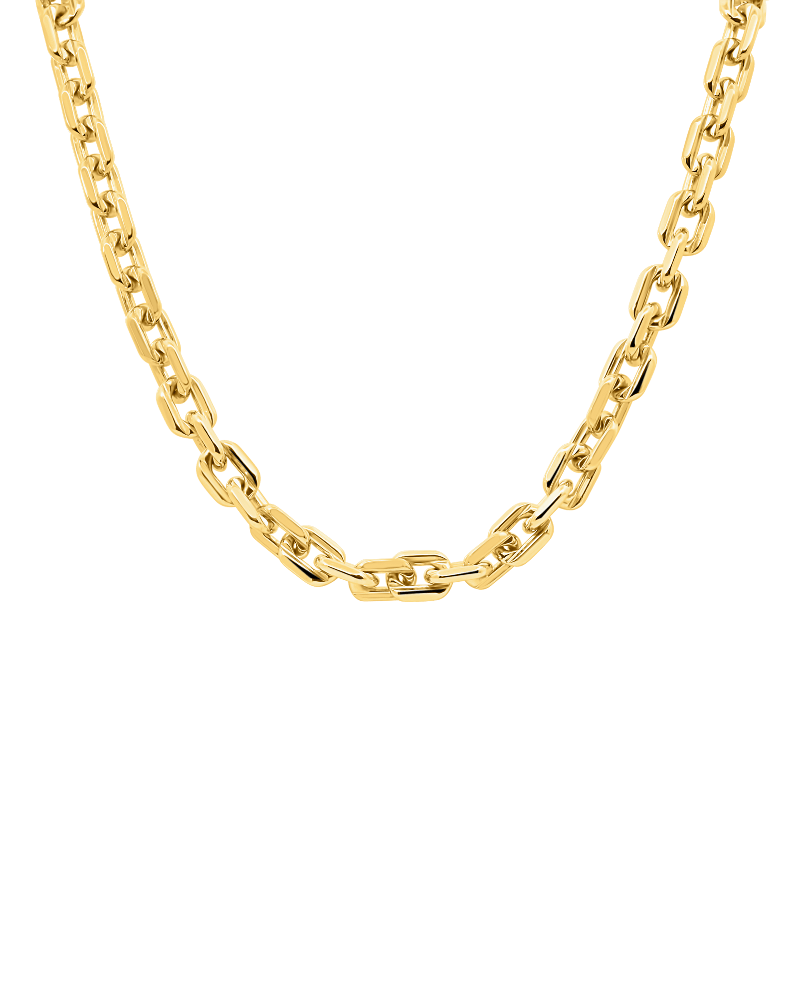 17" 6MM Rolo Toggle chain | Silver Vermeil