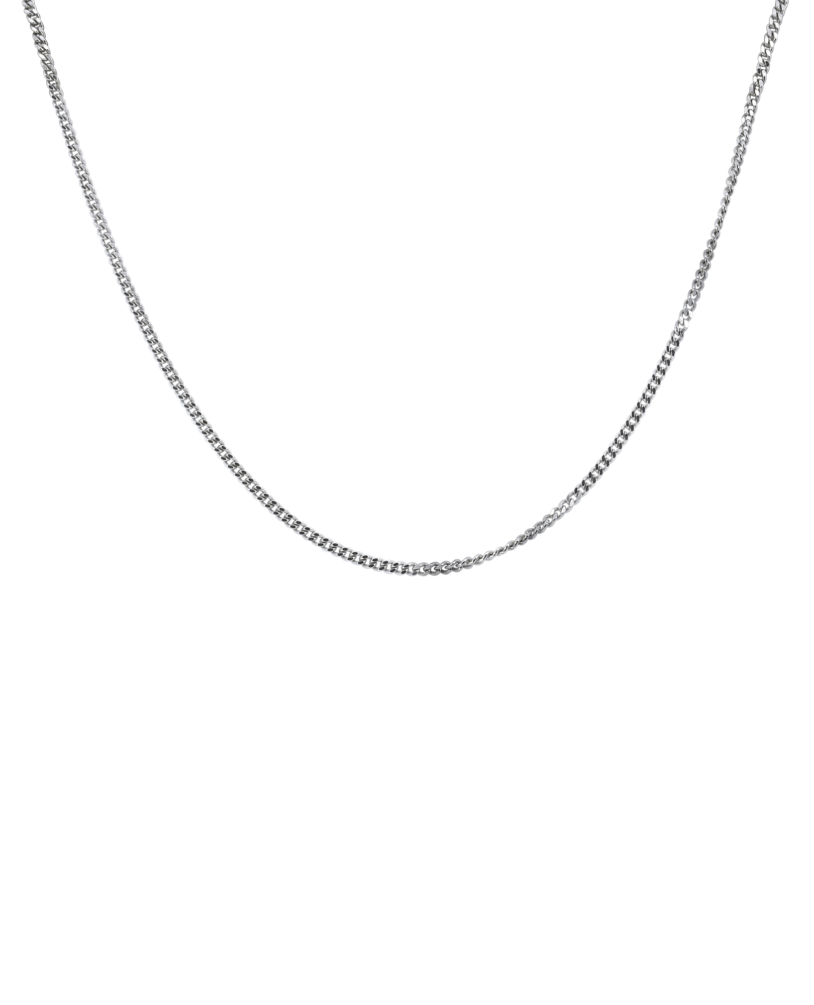 22" Curb Chain | 10kt White Gold