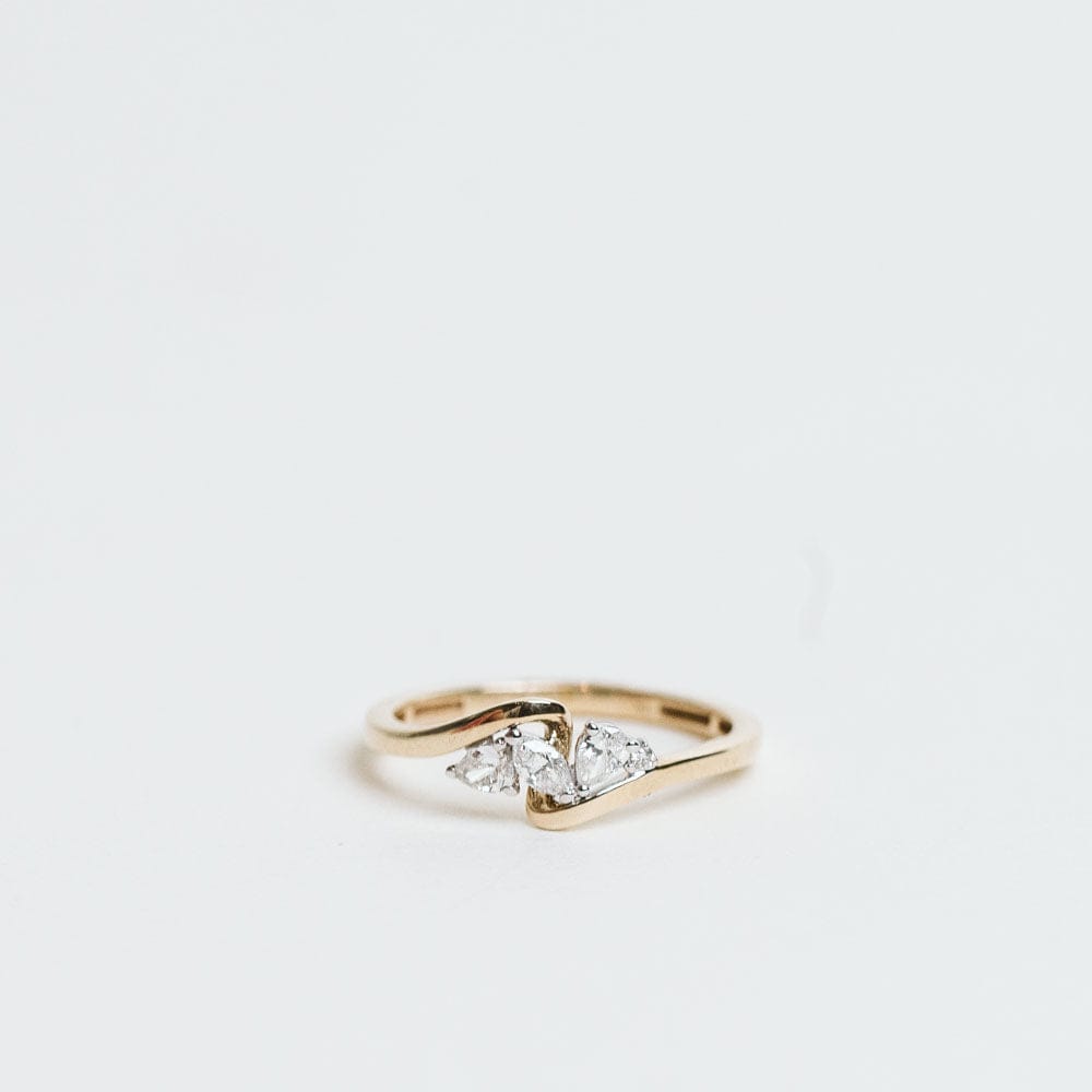 .25 Carat TW Round, Pear & Marquise Diamond Ring | 10KT Yellow Gold