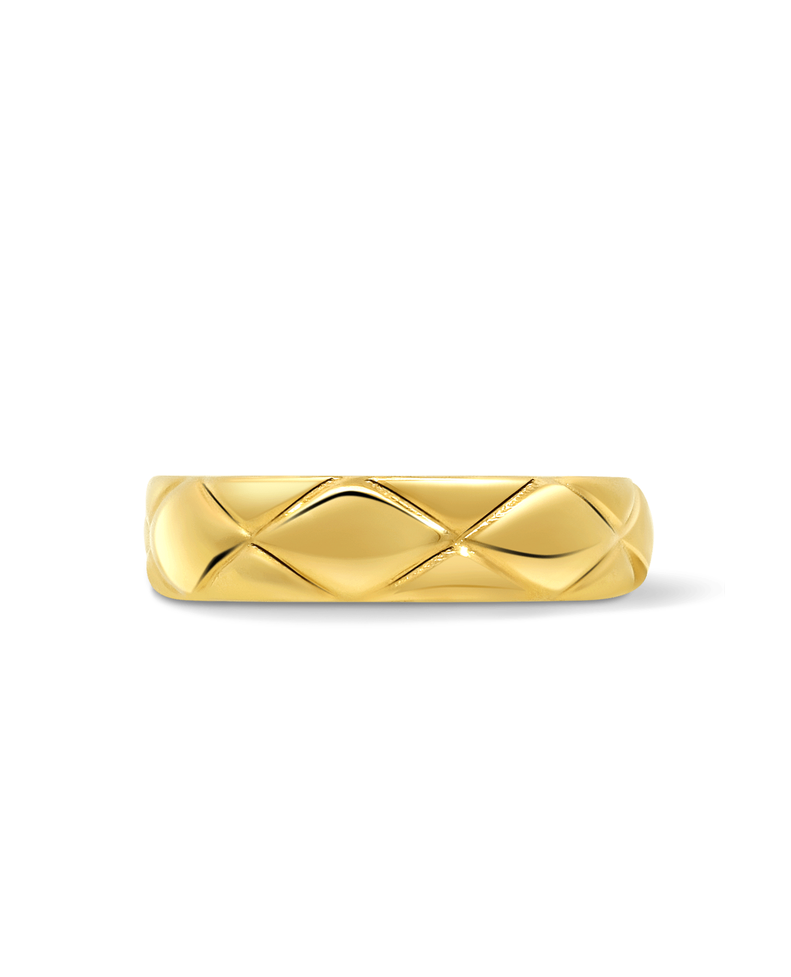 5MM Quilted Ring | 10kt Yellow Gold