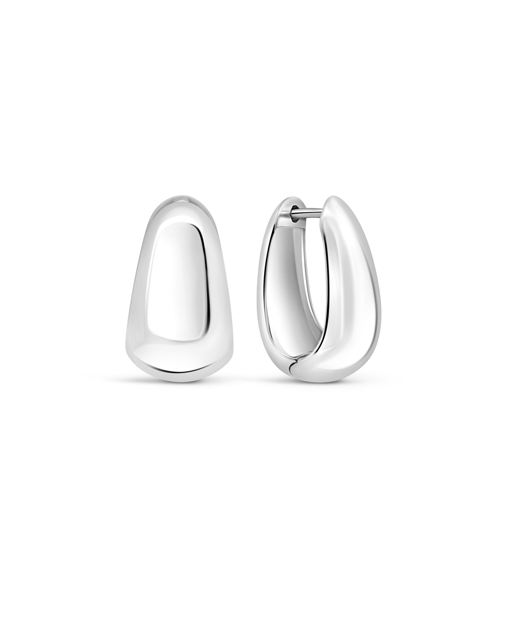 7-15MM Teardrop Earrings | Silver