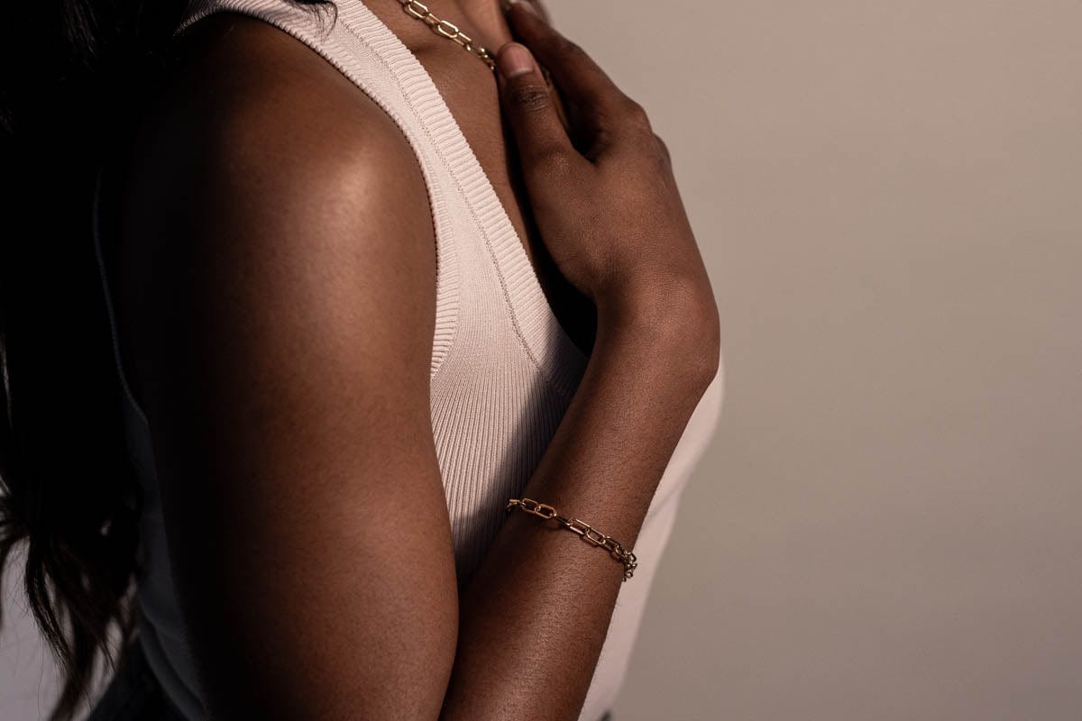 7.75" Oval Paperclip bracelet | 10kt Yellow Gold