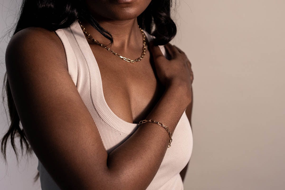 7.75" Oval Paperclip bracelet | 10kt Yellow Gold