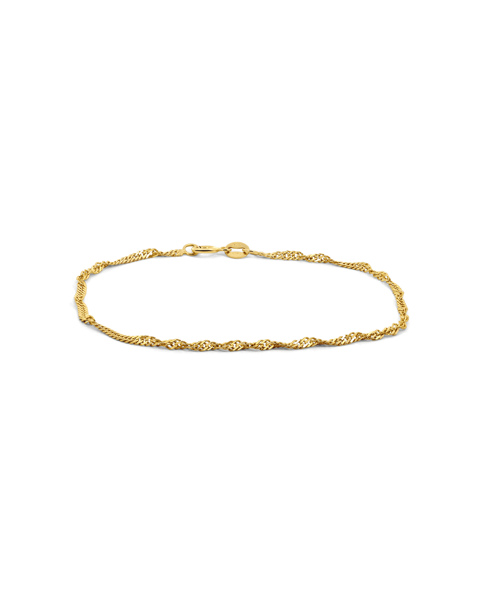 7" Singapore bracelet | 10kt Yellow Gold