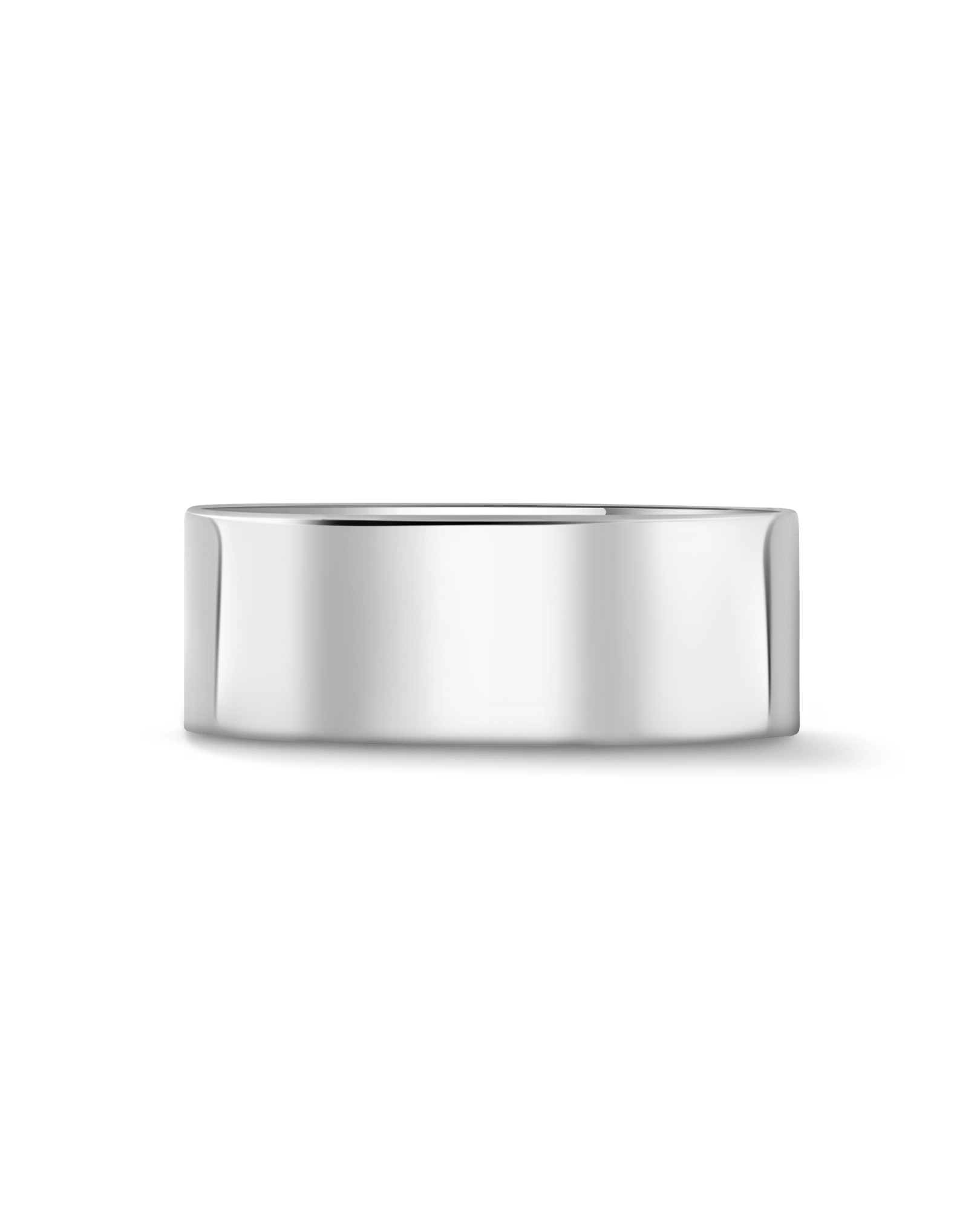 7MM Cigar Band | 10kt White Gold