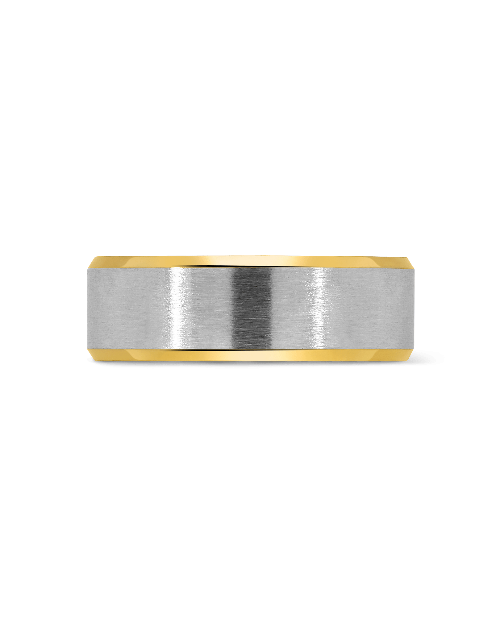 7MM Wedding band | 10kt Yellow & White Gold