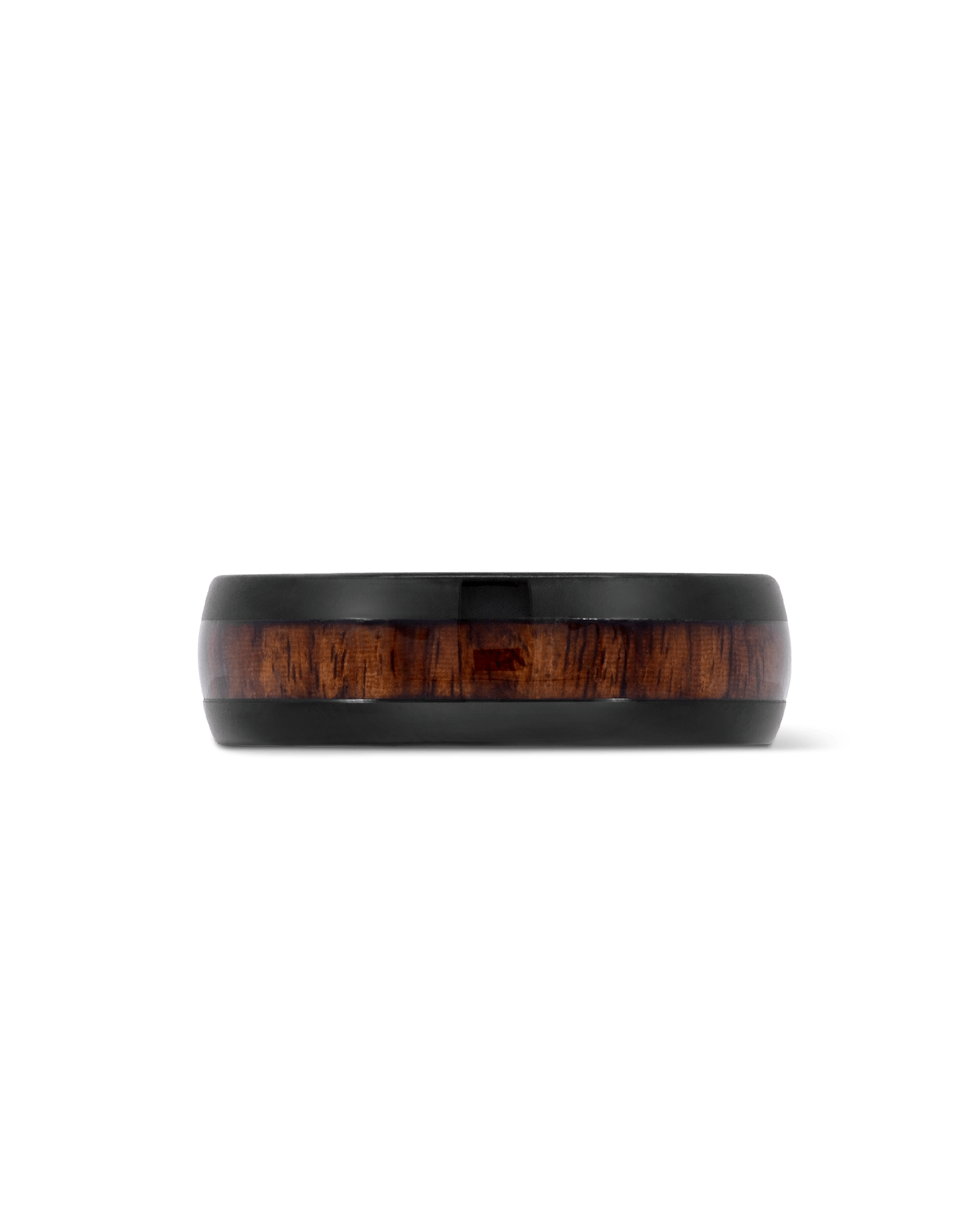 7MM Wood Inlay Band | Tungsten