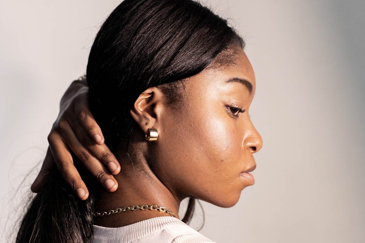 8.5MM Cigar Hoop Earrings | Silver Vermeil