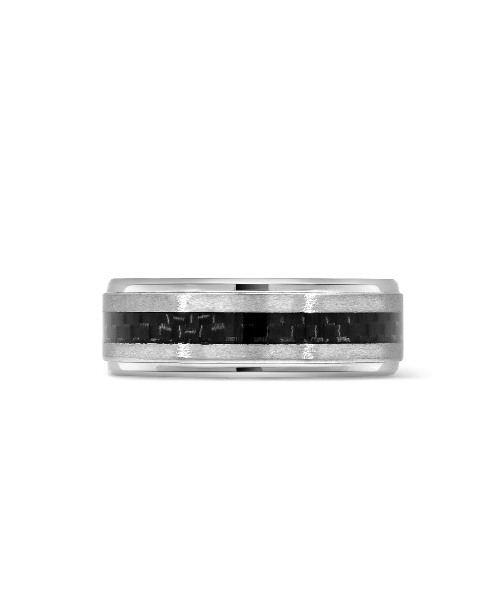 8MM Black Inlay Band | Tungsten