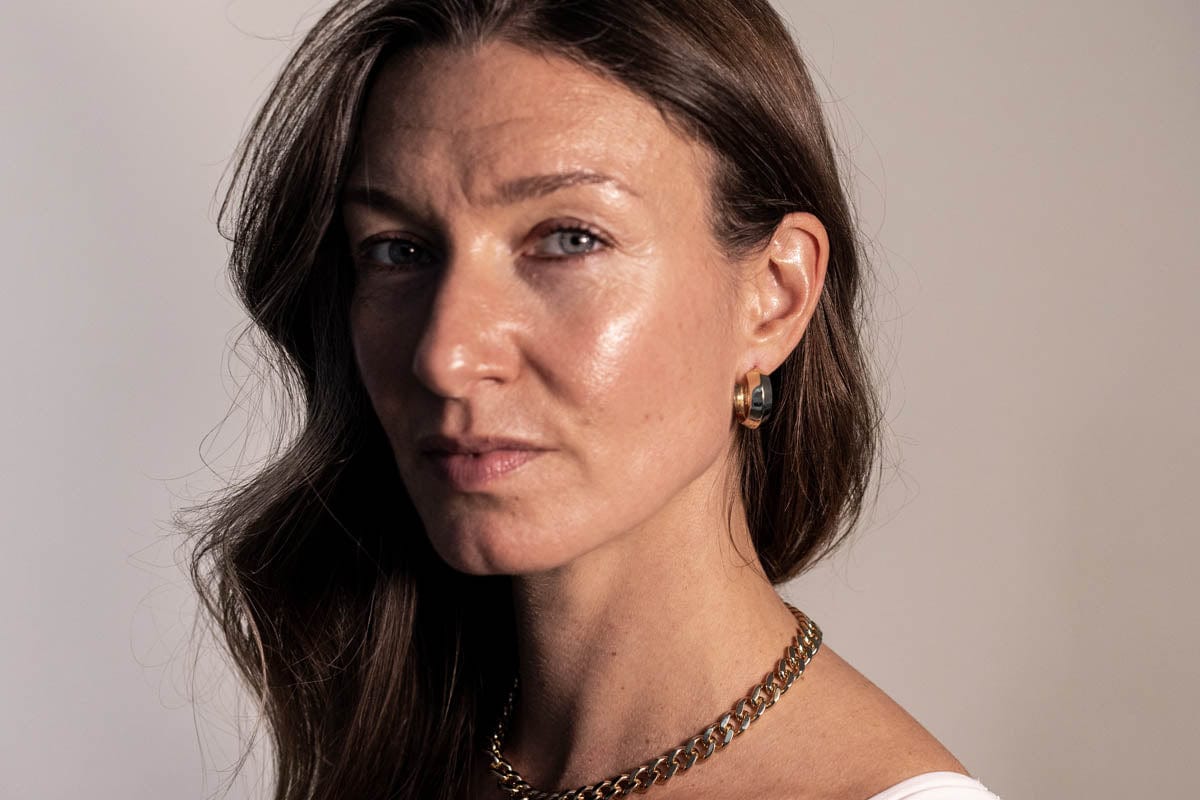 8MM Edge Statement Hoop Earrings | Silver Vermeil