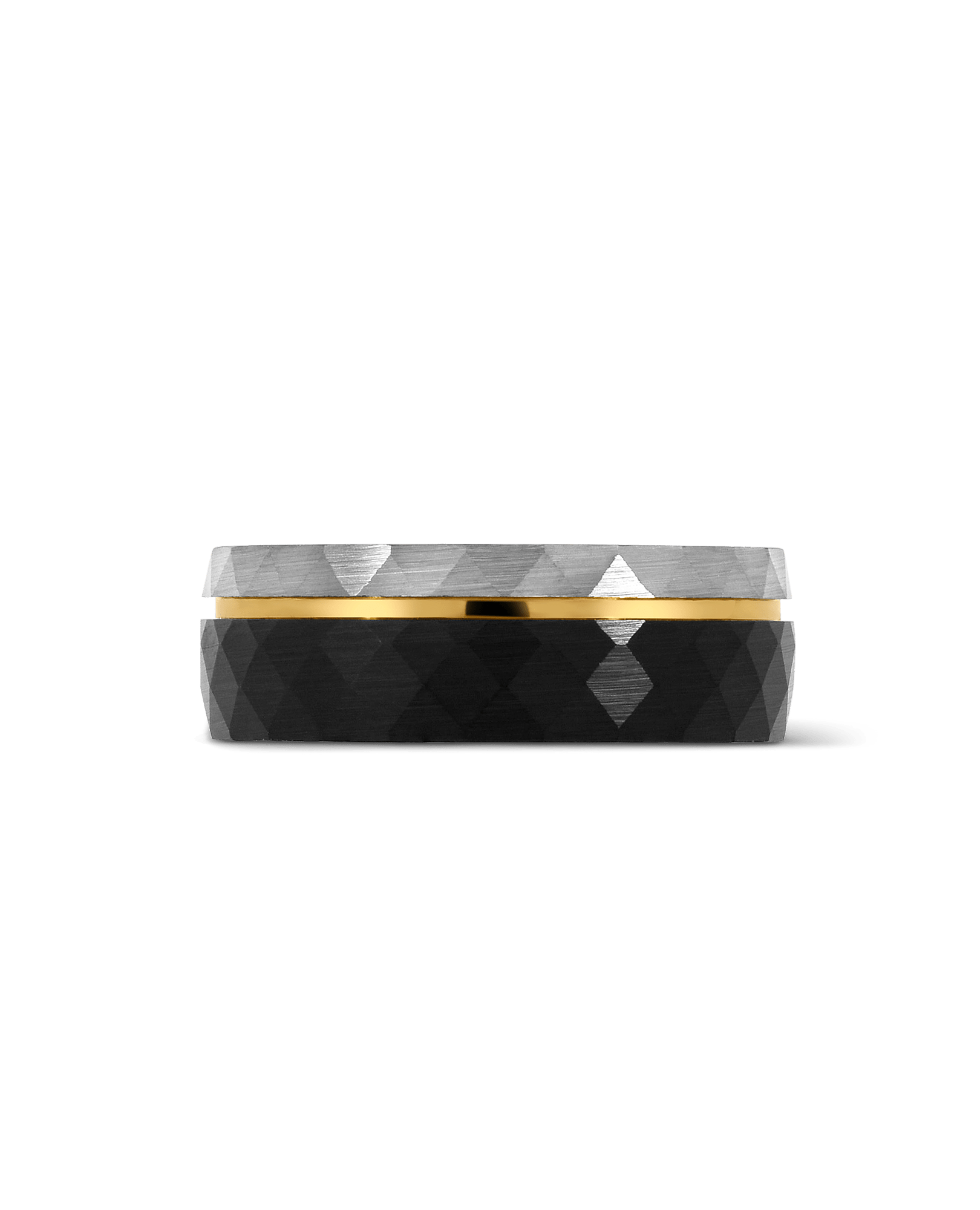 8MM Yellow Three Tone Band | Tungsten