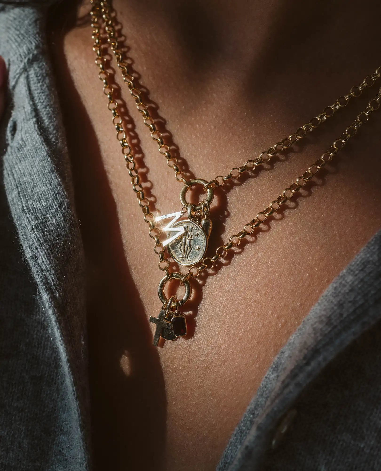 Ruby Pendant Charm | 10kt Yellow Gold