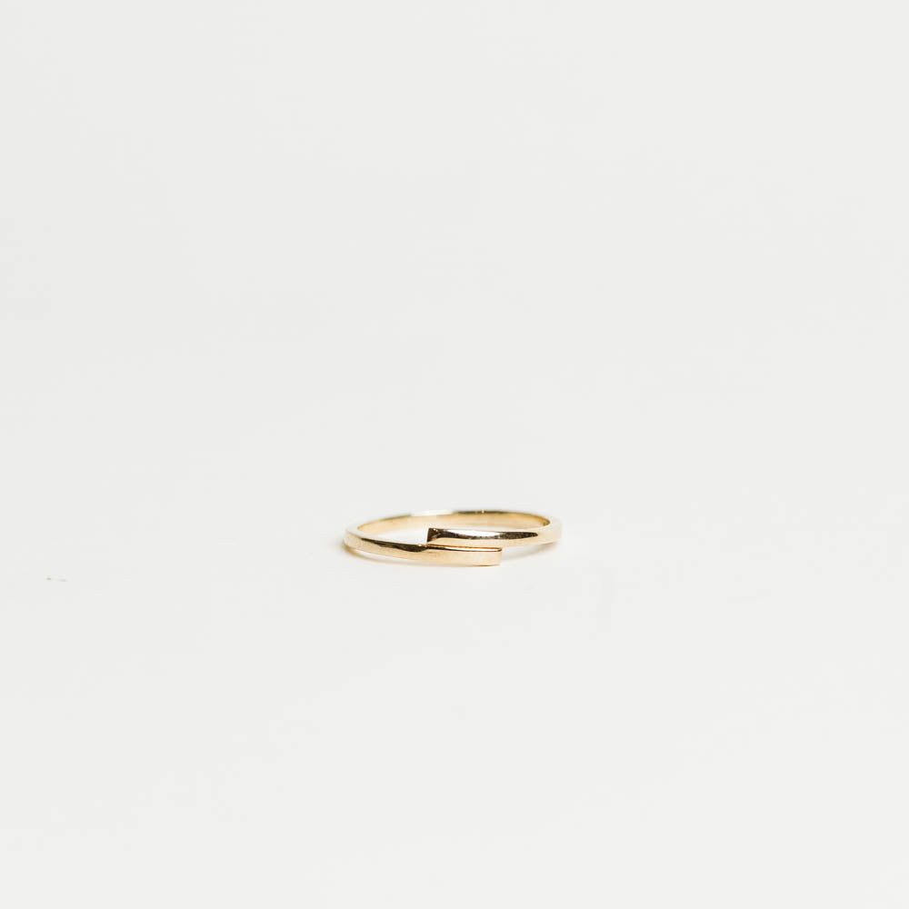 Bypass Stackable Ring | 10kt Yellow Gold