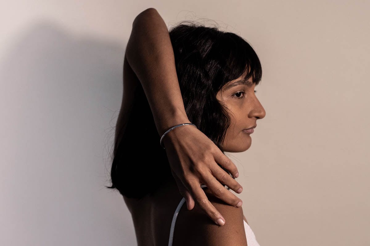 Bangle .20 Carat TW Diamond | 10kt White Gold