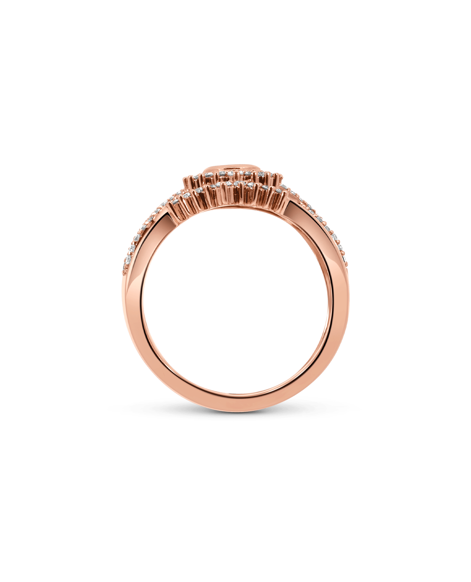 Bridal Set .82 Carat TW Pear Shaped Diamond | 14kt Rose Gold
