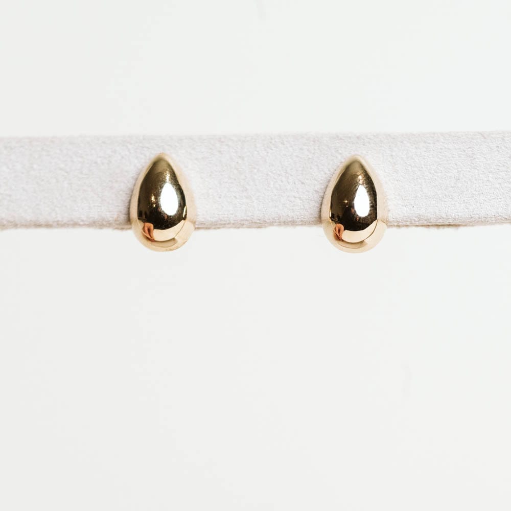Bubble Teardrop Earrings - 10KT Yellow Gold