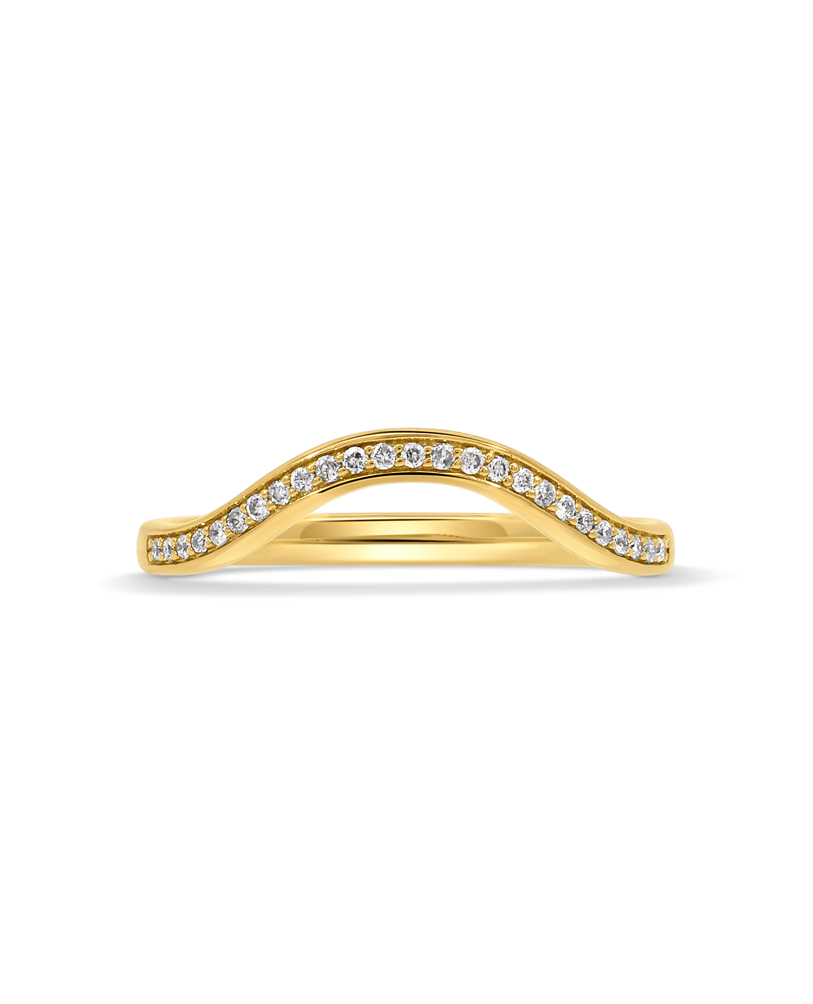 Contour Band .10 Carat TW Diamond | 14kt Yellow Gold