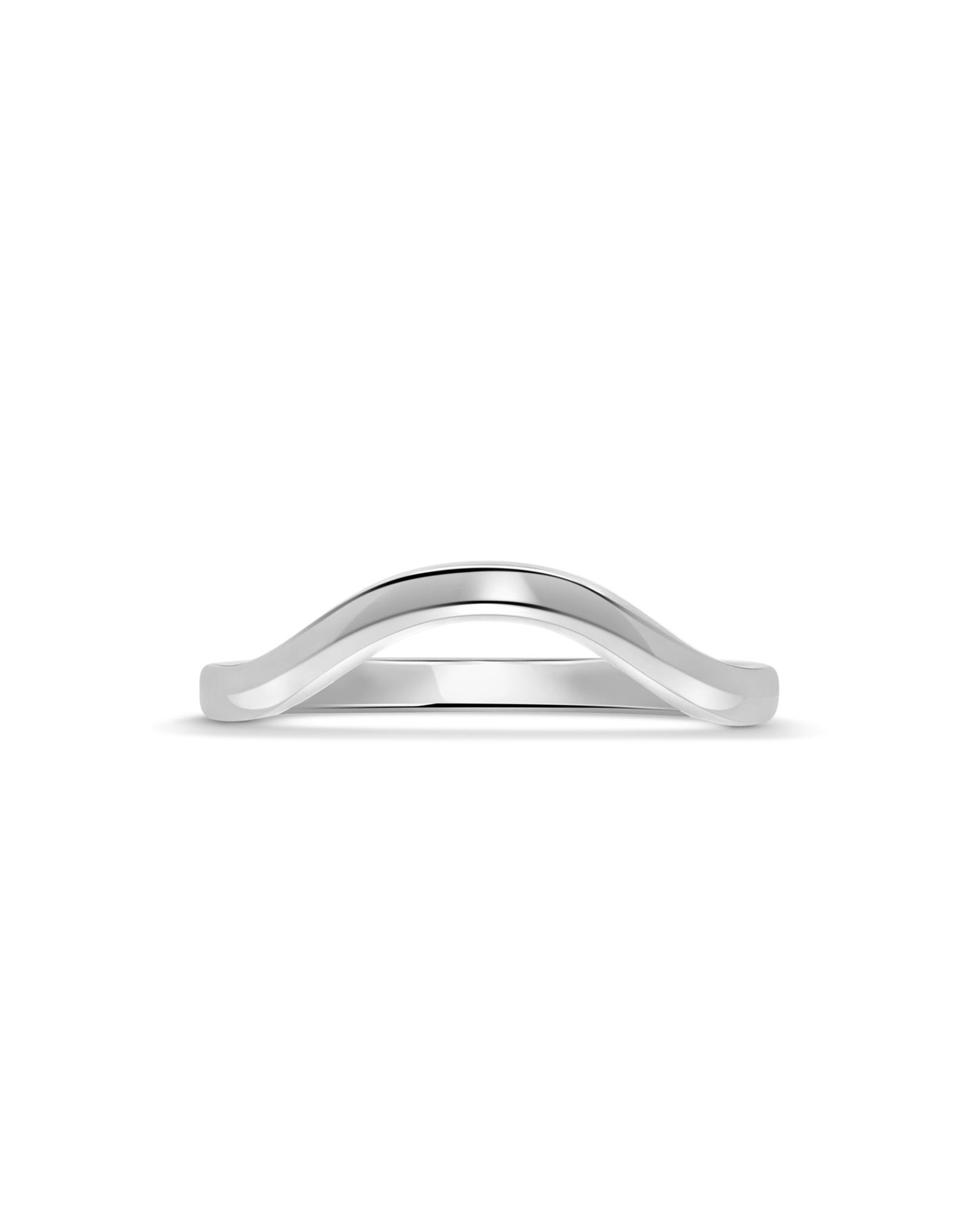Contour Wedding band | 14kt White Gold