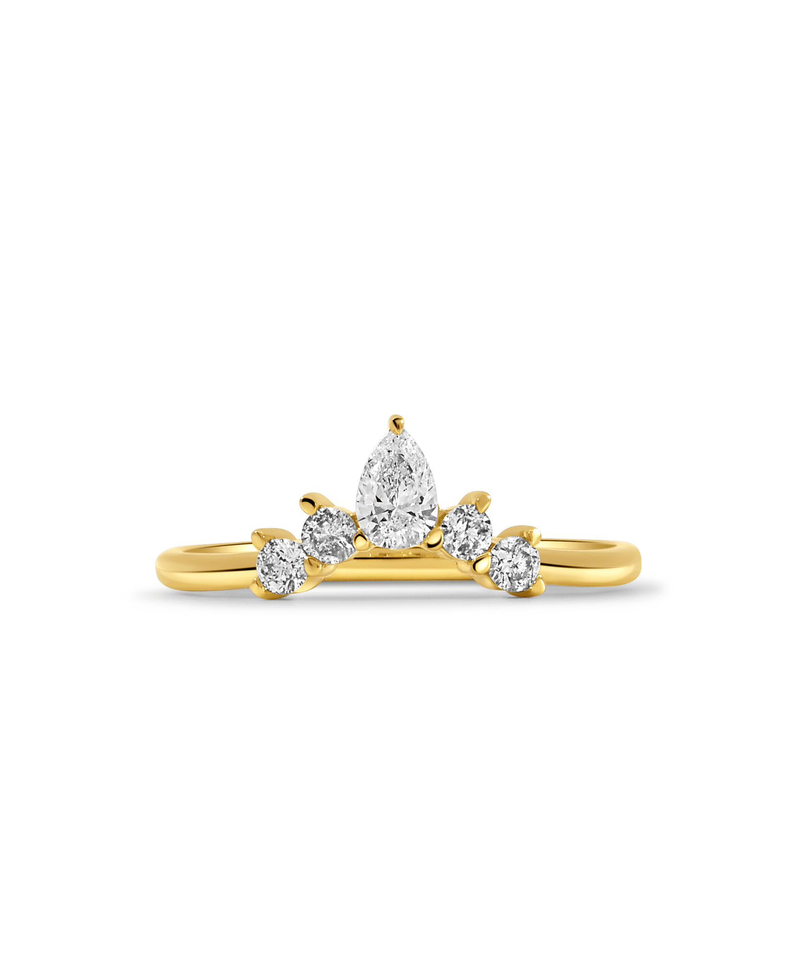 Contour Wedding band .40 Carat TW Diamond | 14kt Yellow Gold