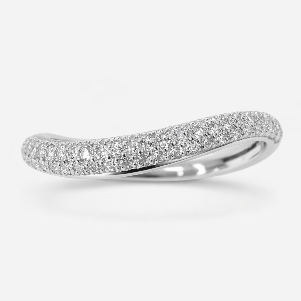 Diamond Band .30 Carat TW Lab-grown Round Brilliant Diamonds | 14kt White Gold