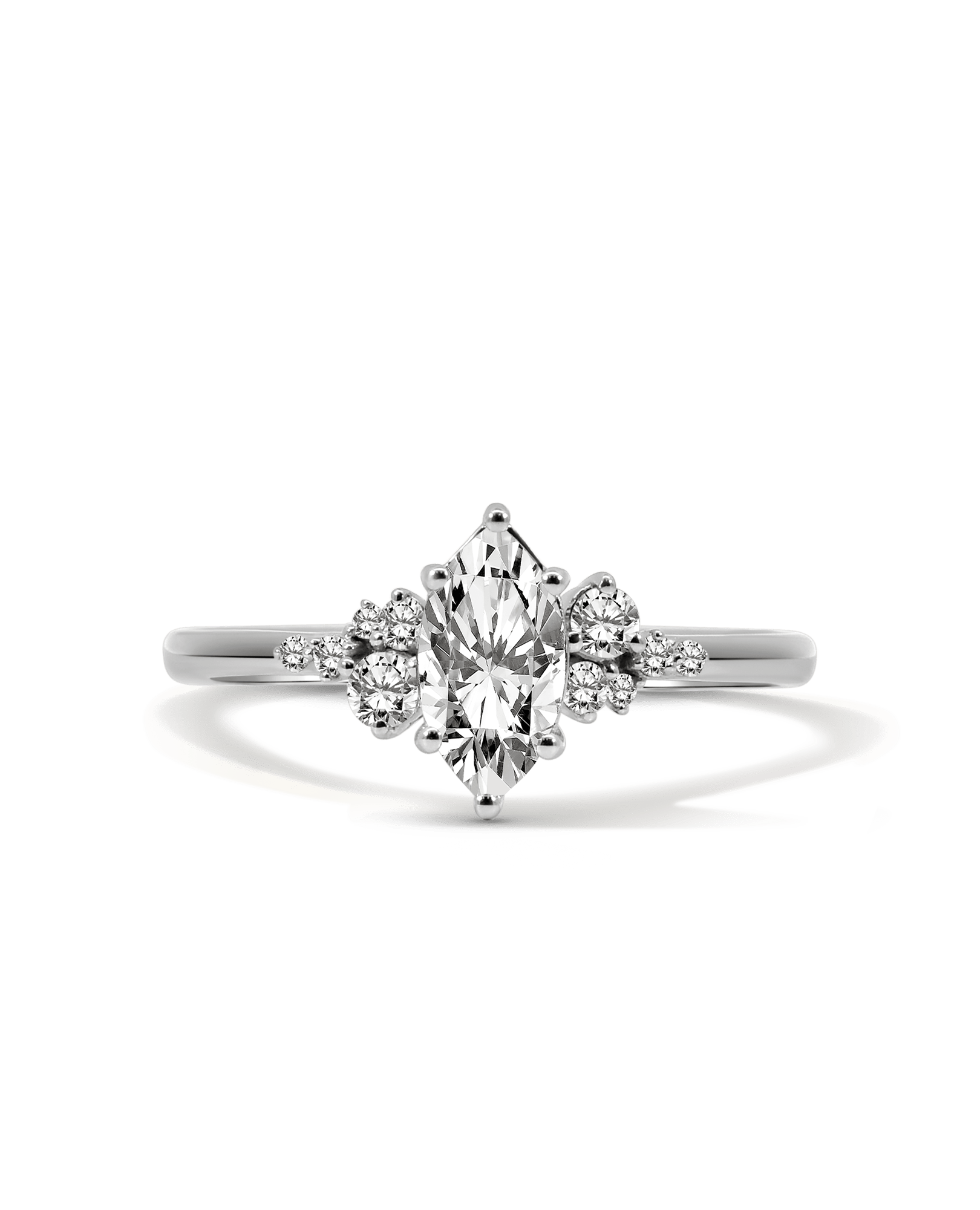 Engagement Ring .75 Carat TW Marquise Diamond | 14kt White Gold
