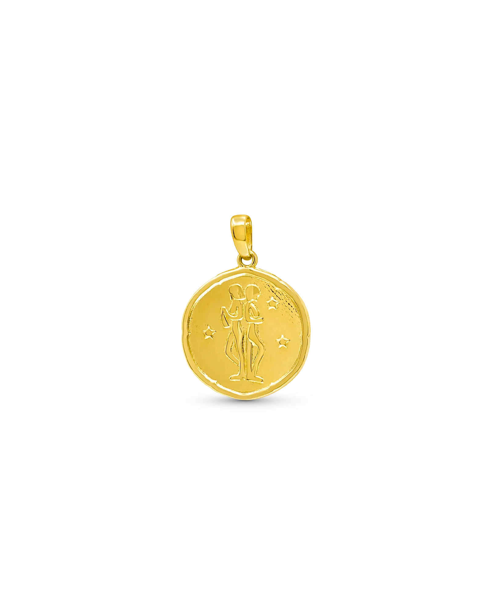 Gemini Zodiac Pendant | 10kt Yellow Gold