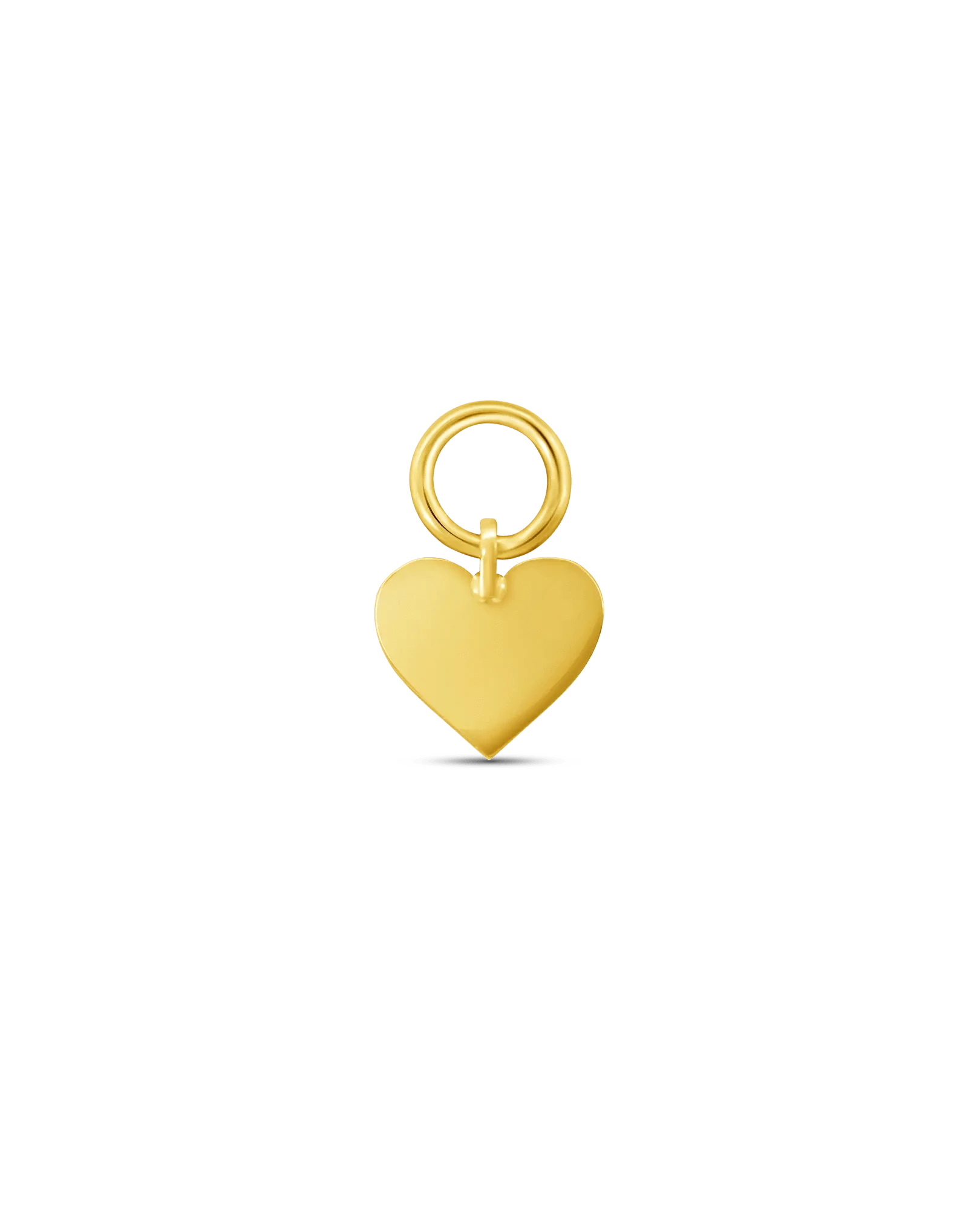 Heart Earring Charm | 10kt Yellow Gold
