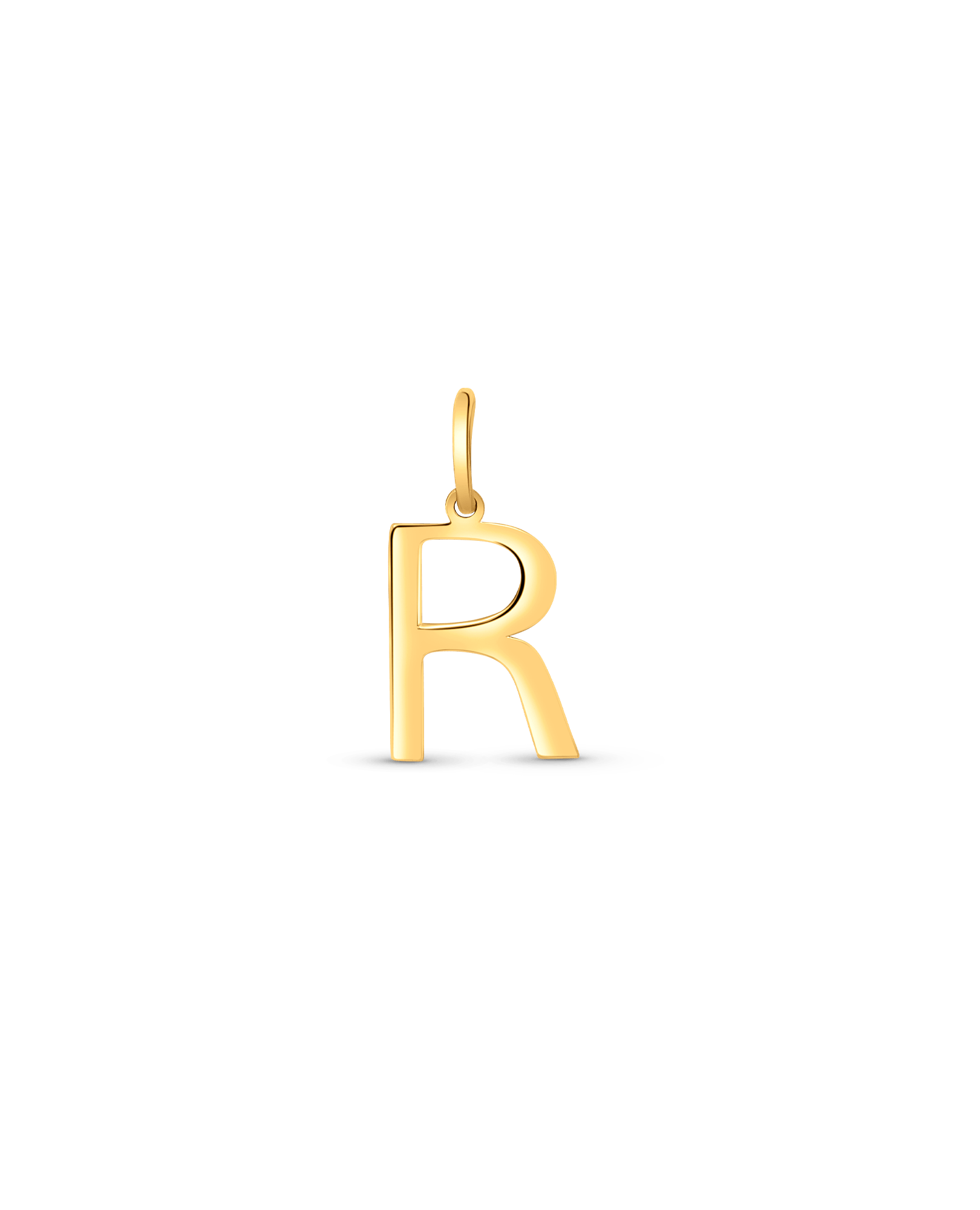 Initial "R" Pendant | 10kt Yellow Gold