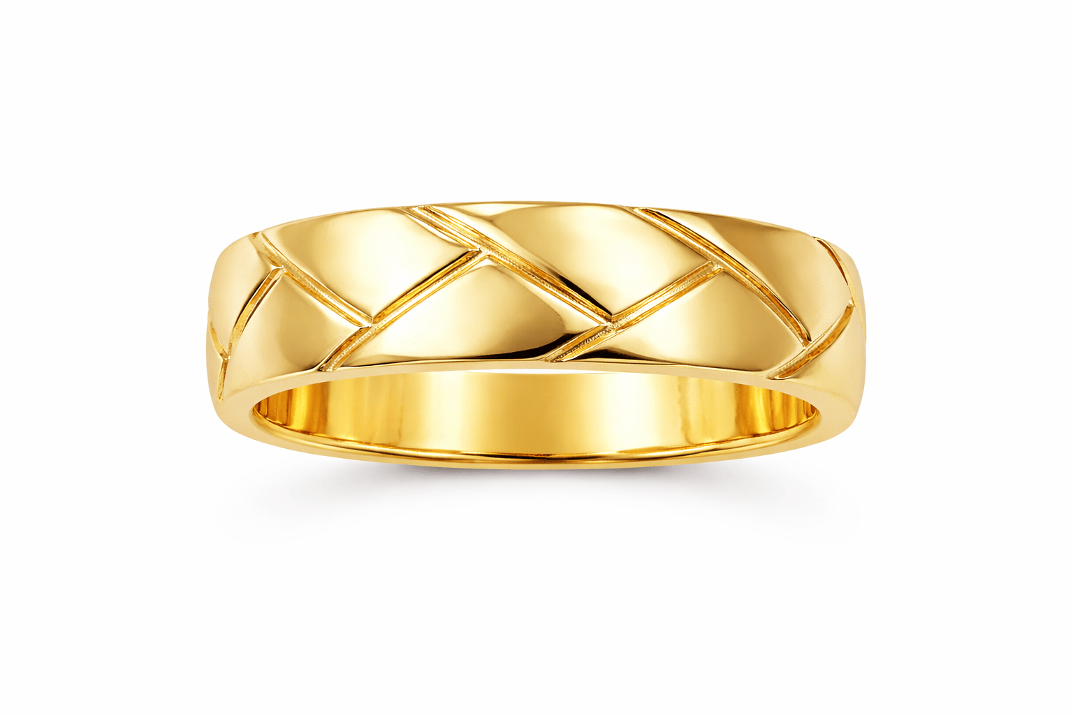Matte/Polished Braid Ring | 10kt Yellow Gold