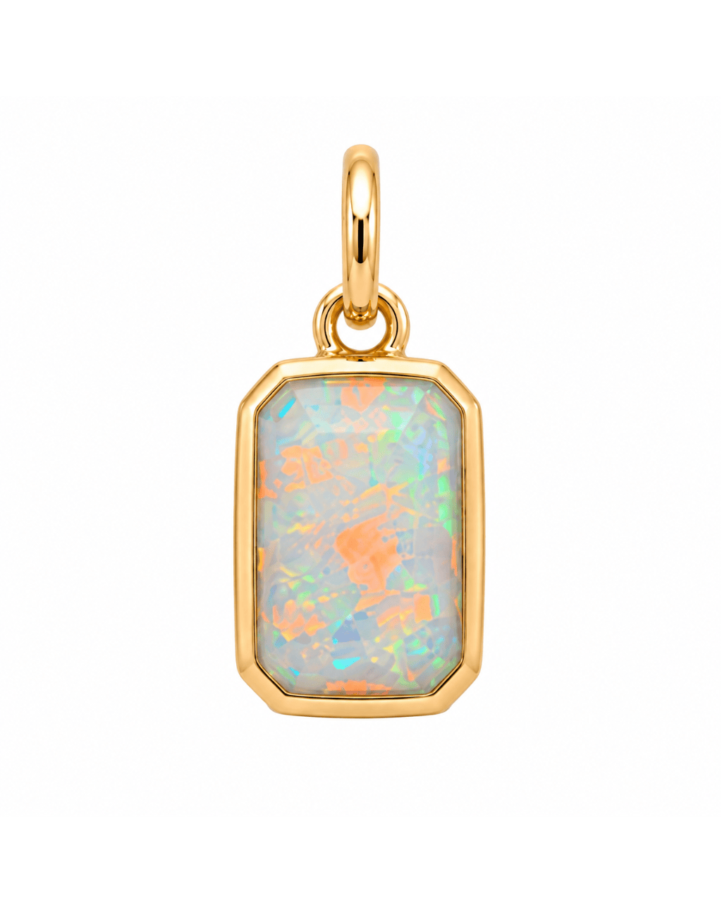 Opal Pendant Charm | 10kt Yellow Gold