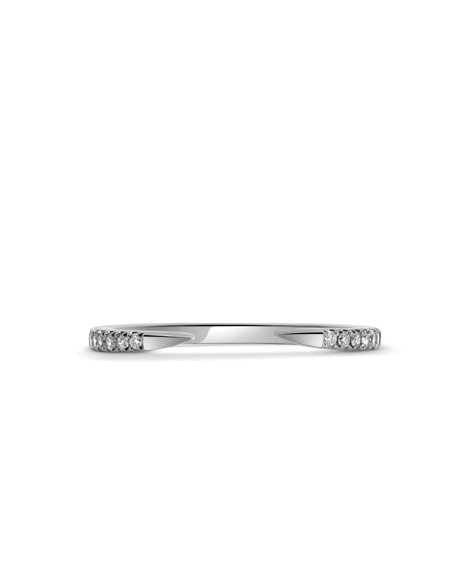 Open Stacking Ring .12 Carat TW Diamond | 14kt White Gold