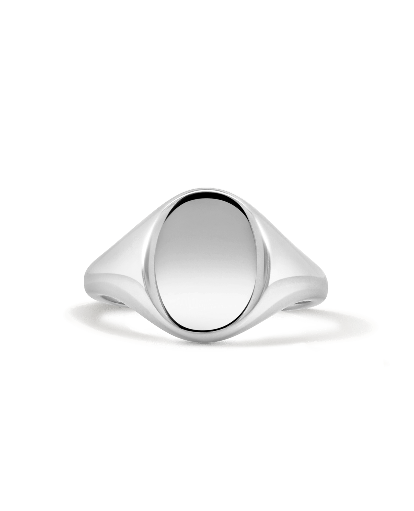 Oval Signet Ring | 10kt White Gold