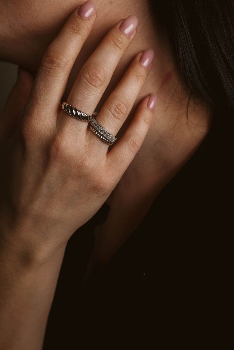 Petite Cornetto Ring | 10kt White Gold