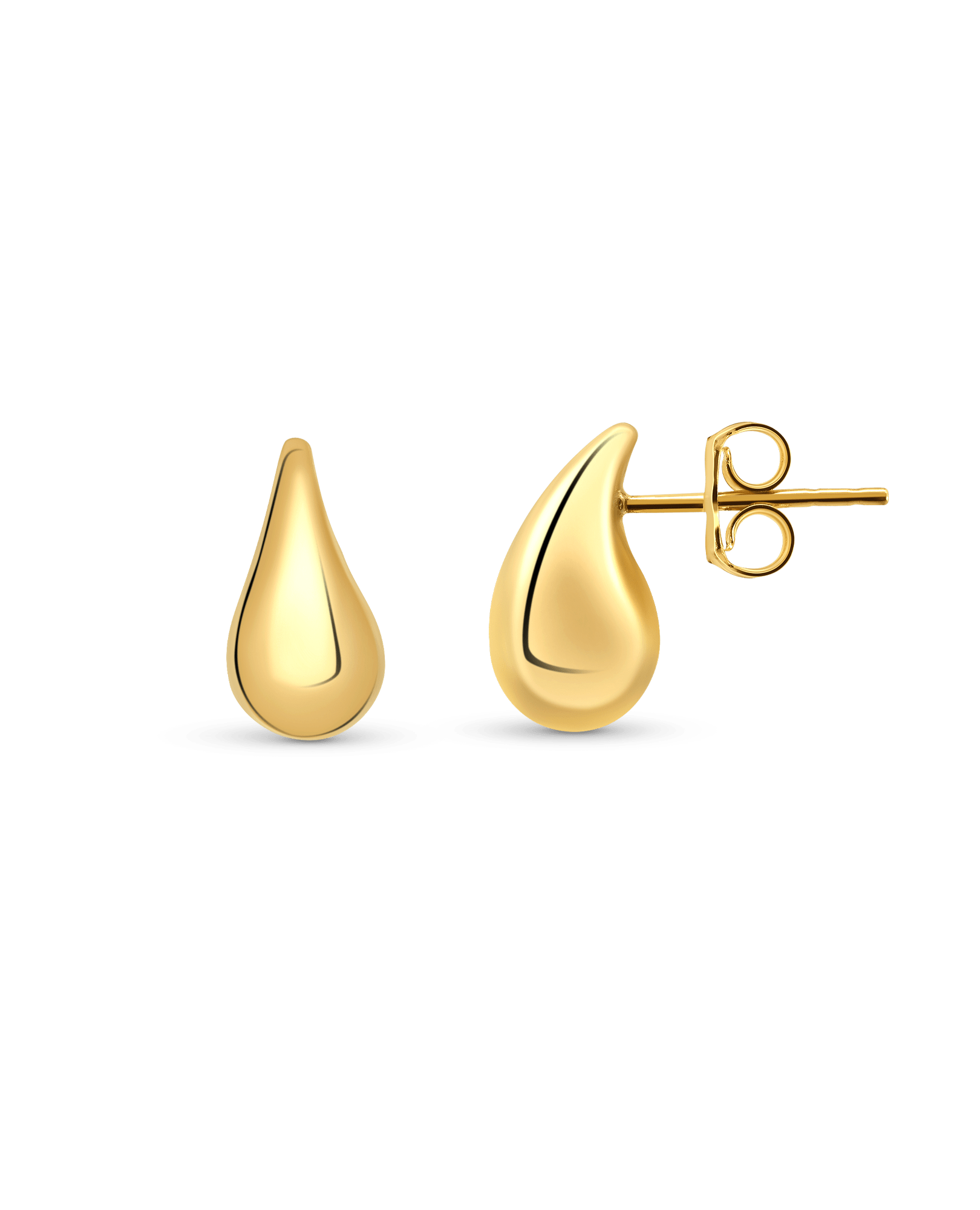 Petite Dewdrop Stud Earrings | 10kt Yellow Gold