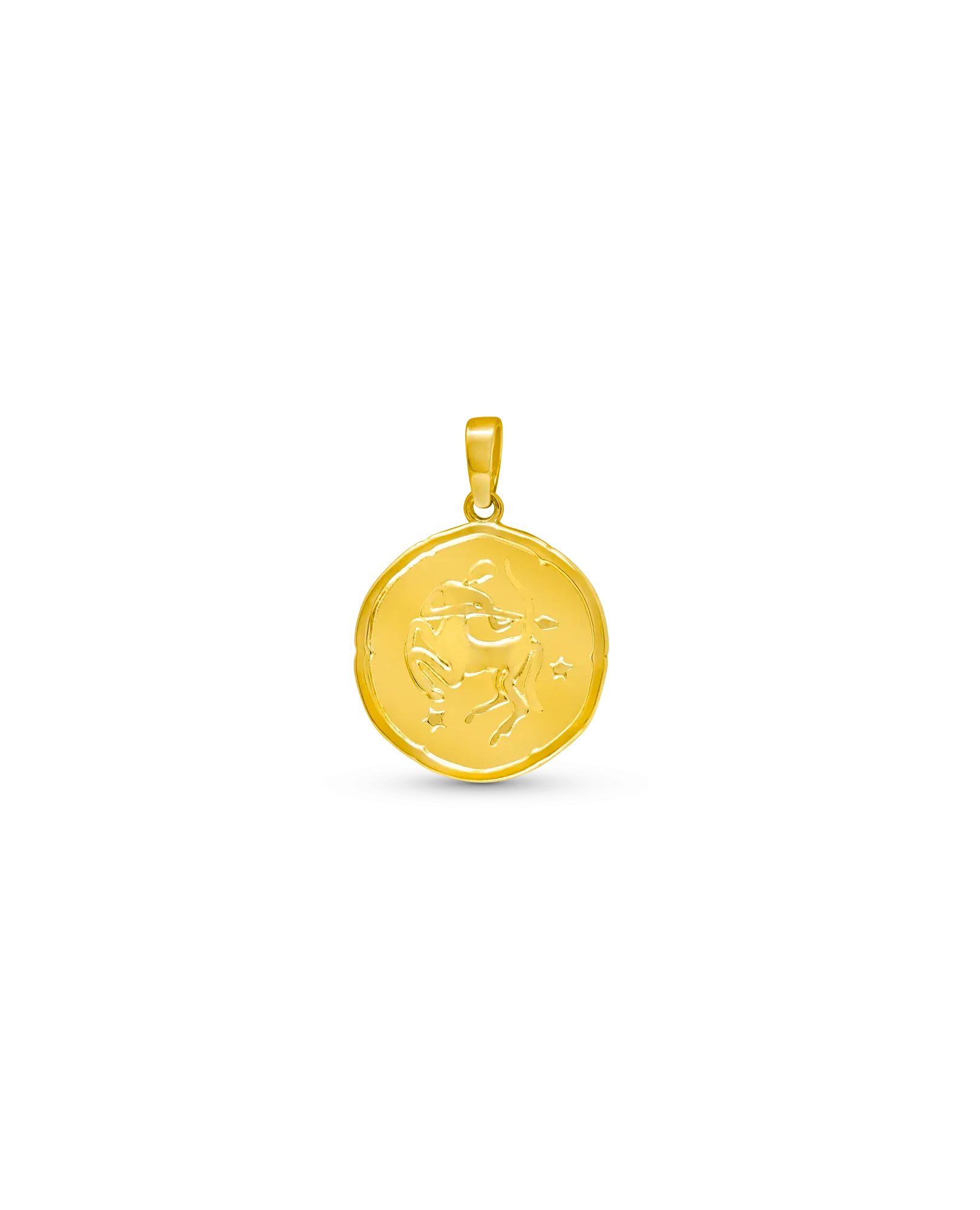 Sagittarius Zodiac Pendant | 10kt Yellow Gold