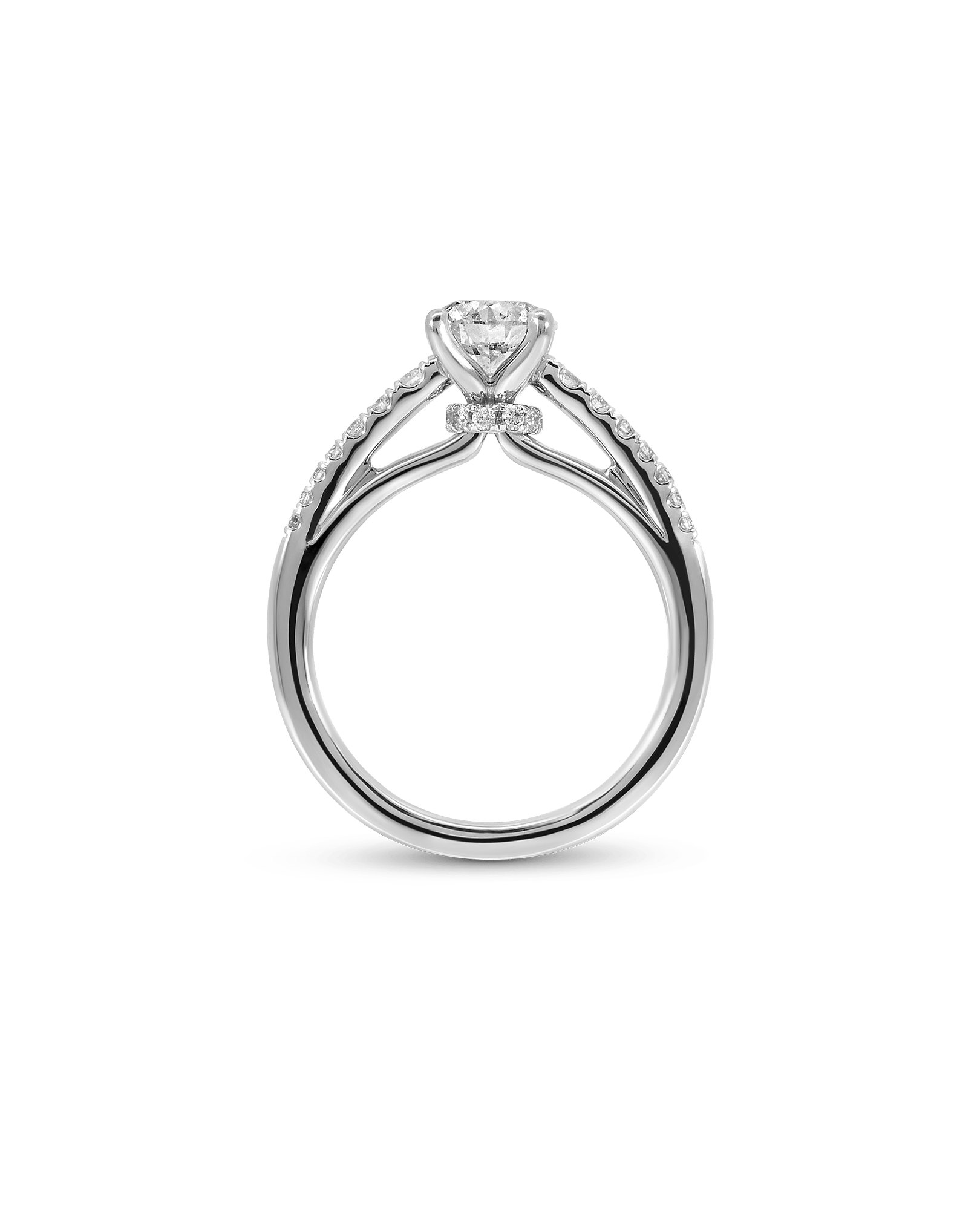 Solitaire Engagement Ring 1.25 Carat TW Round Brilliant Diamond | 14kt White Gold