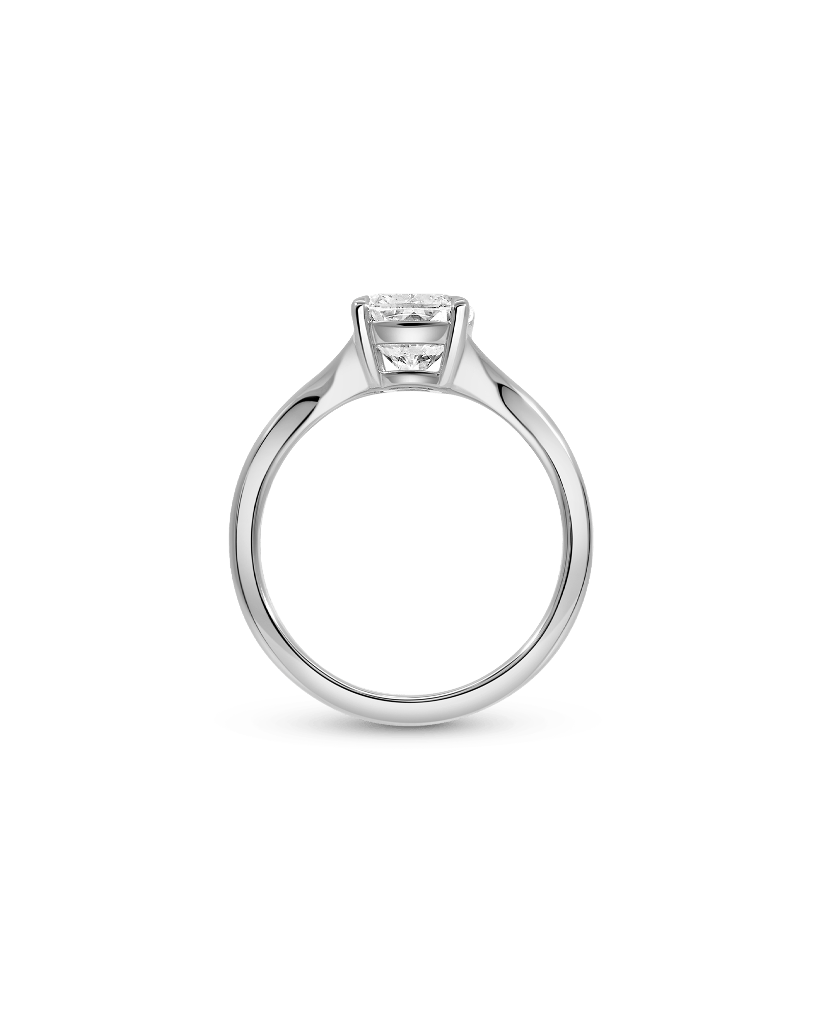 Solitaire Engagement Ring 2.00 Carat Lab-grown Elongated Cushion Diamond | 14kt White Gold