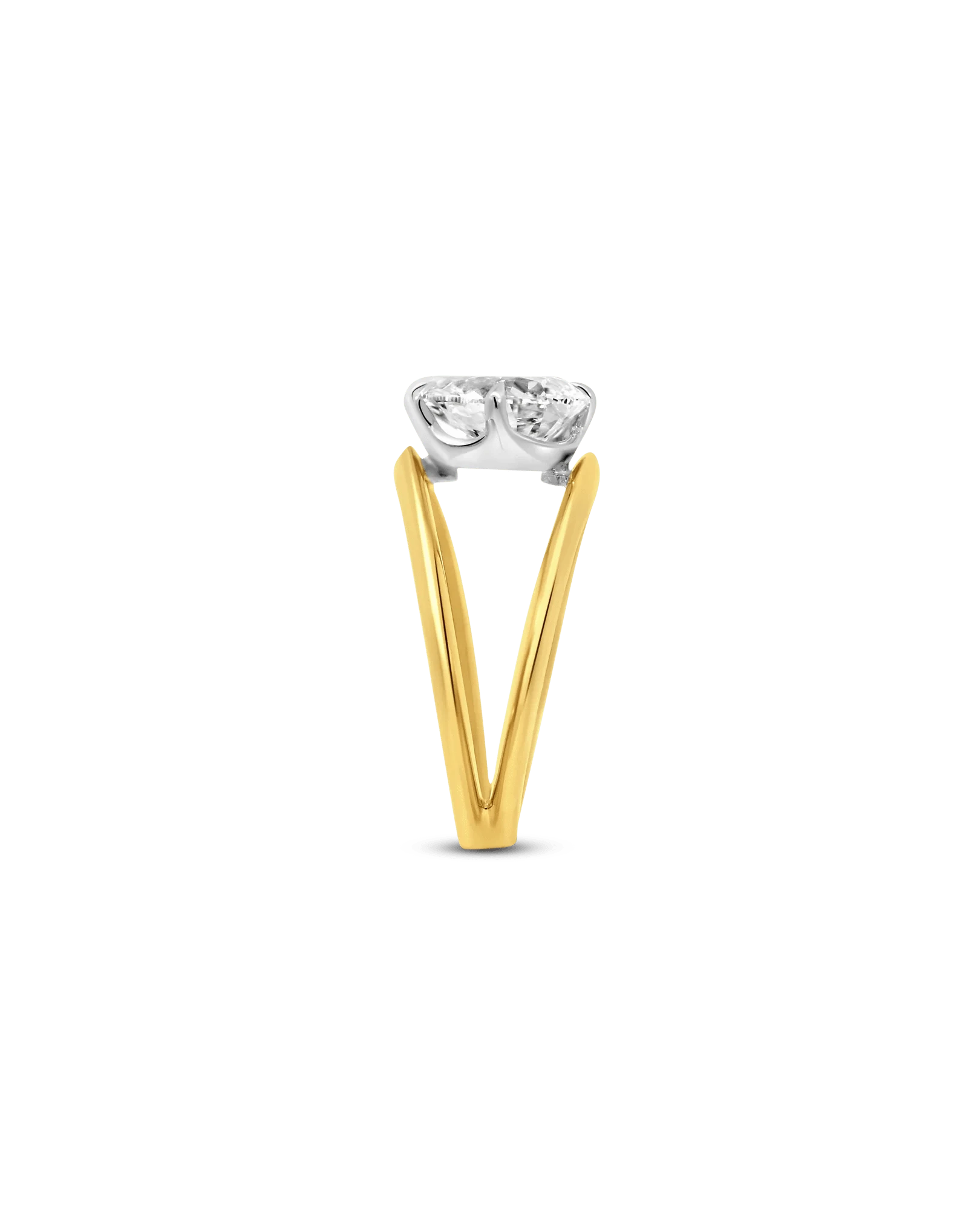 Split Shank Engagement Ring 2.00 Carat TW Lab-Grown Diamond | 14kt Yellow Gold