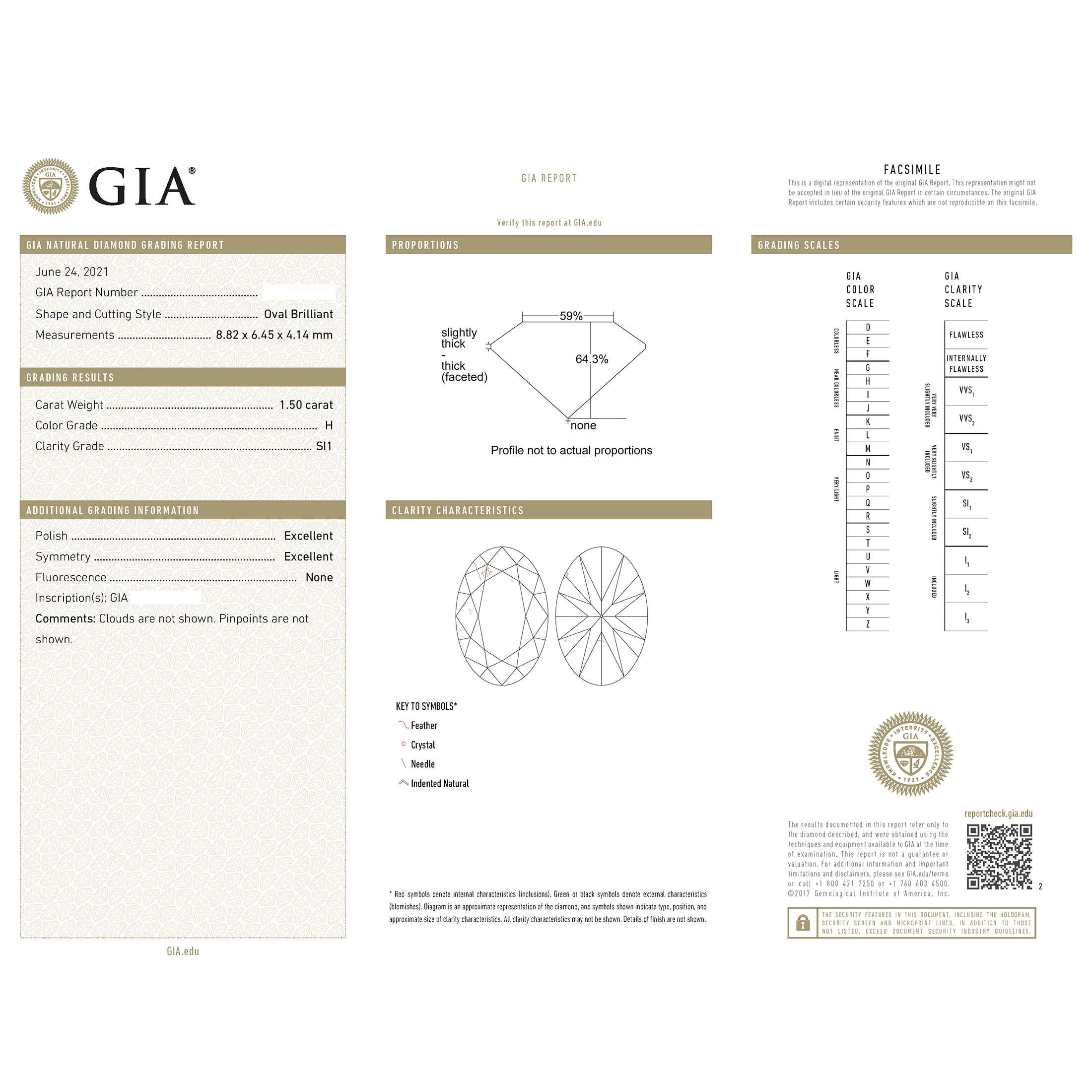 Three Stone GIA Certified Engagement Ring 1.94 Carat TW Oval & Pear Shape Diamond | 18kt White Gold & Platinum