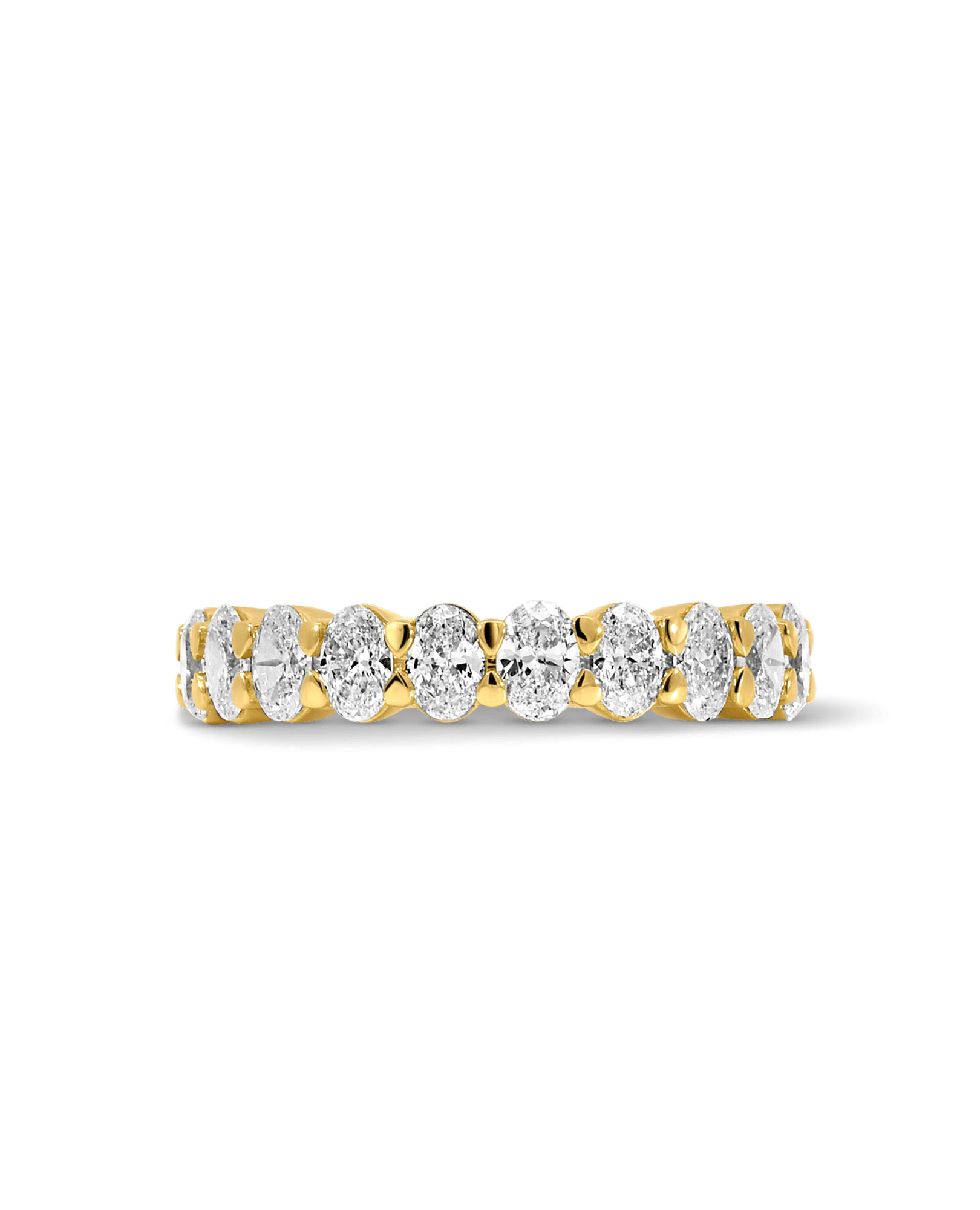 Wedding band 1.50 Carat TW Oval Diamond | 14kt Yellow Gold