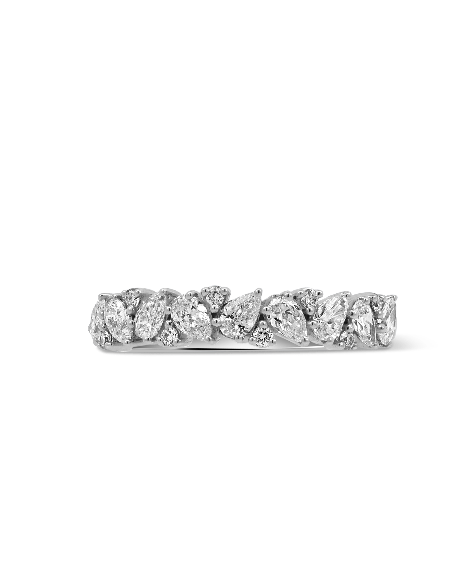 Wedding band .80 Carat TW Lab-grown Diamond | 14kt White Gold