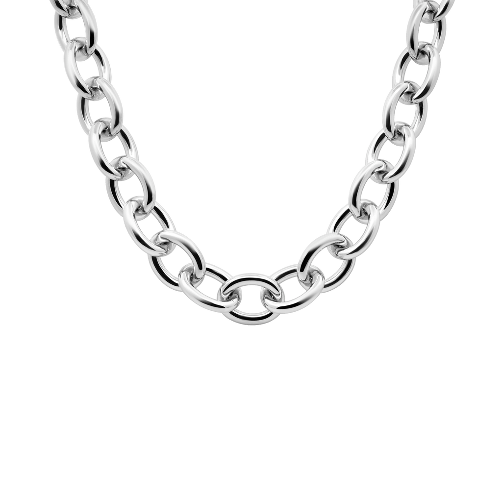 10.5MM Oval Link chain | Silver – CELI