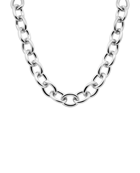 10.5MM Oval Link chain | Silver – CELI
