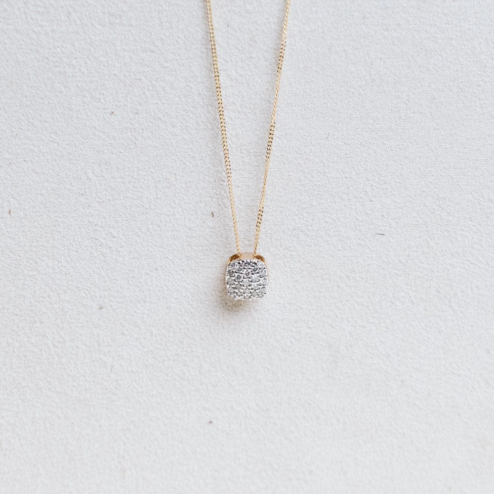 .15 Carat TW Diamond Pendant With Chain | 10KT Yellow Gold