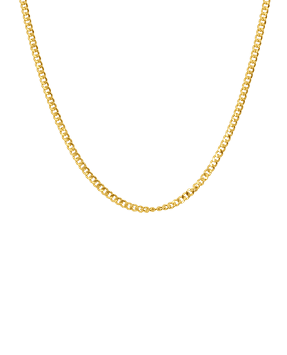 16-18" 3MM Curb chain | 10kt Yellow Gold